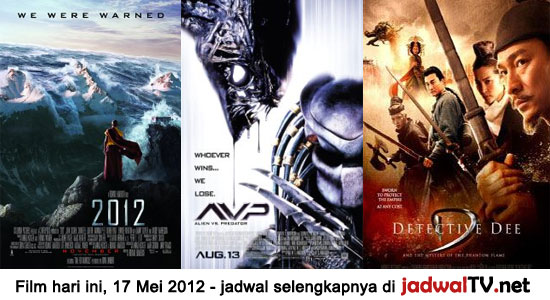 Jadwal Film dan Sepakbola 17 Mei 2012