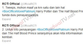 #update Harry Potter and the Half-Blood Prince Tidak Jadi Tayang Sabtu Ini