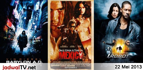 Jadwal Film dan Sepakbola 22 Mei 2013