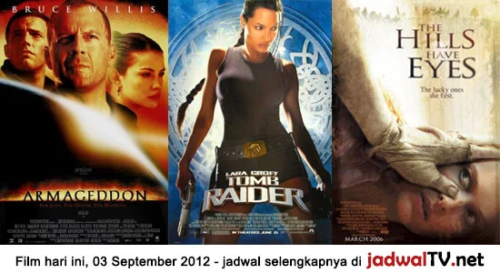 Jadwal Film Dan Sepakbola 3 September 2012
