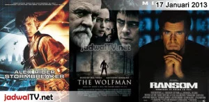 Jadwal Film dan Sepakbola 17 Januari 2013