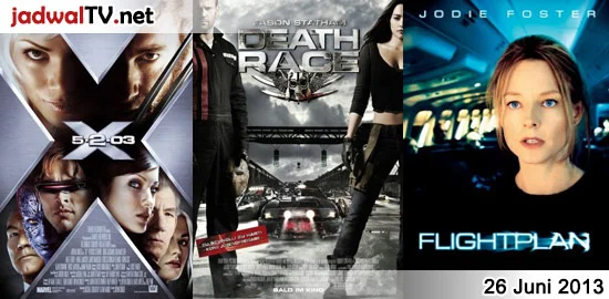 Jadwal Film dan Sepakbola 26 Juni 2013