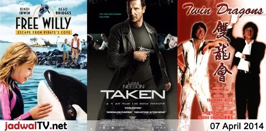 Jadwal Film dan Sepakbola 07 April 2014