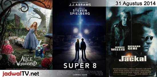 Jadwal Film dan Sepakbola 31 Agustus 2014