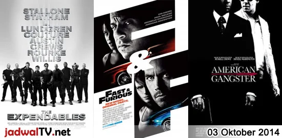 Jadwal Film dan Sepakbola 3 Oktober 2014