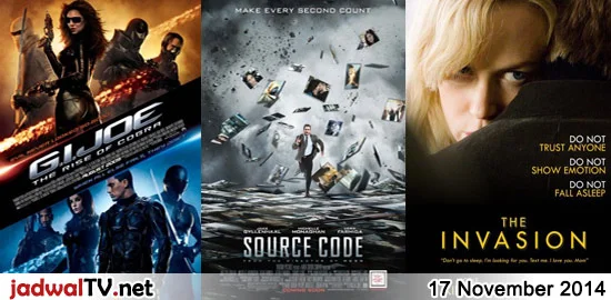 Jadwal Film dan Sepakbola 17 November 2014