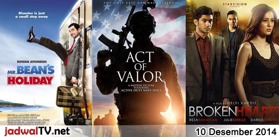 Jadwal Film dan Sepakbola 10 Desember 2014