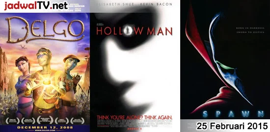 Jadwal Film dan Sepakbola 25 Februari 2015