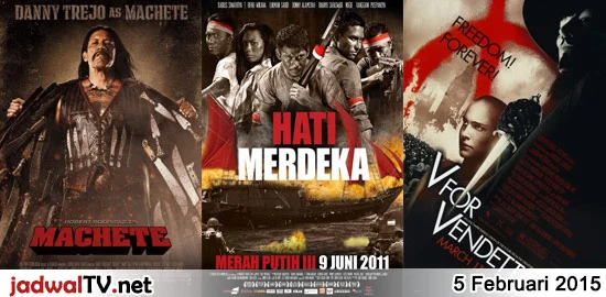 Jadwal Film dan Sepakbola 5 Februari 2015