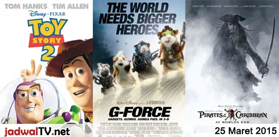 Jadwal Film dan Sepakbola 25 Maret 2015