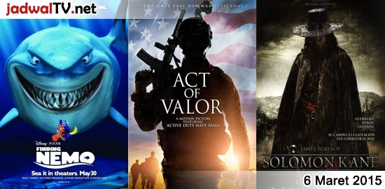 Jadwal Film dan Sepakbola 6 Maret 2015