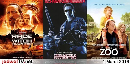 Jadwal Film dan Sepakbola 1 Maret 2016