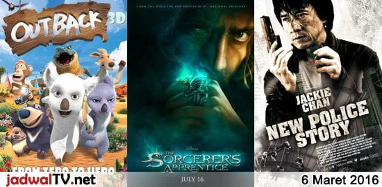 Jadwal Film dan Sepakbola 6 Maret 2016
