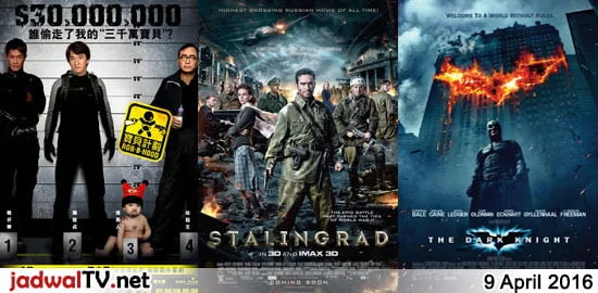 Jadwal Film dan Sepakbola 9 April 2016