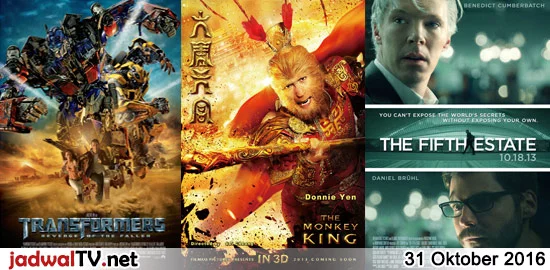 Jadwal Film 31 Oktober 2016
