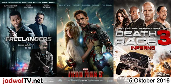 Jadwal Film 5 Oktober 2016