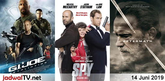 Jadwal Film dan Sepakbola 14 Juni 2019