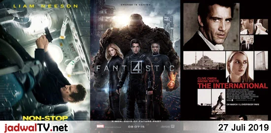 Jadwal Film dan Sepakbola 27 Juli 2019