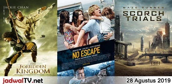 Jadwal Film dan Sepakbola 28 Agustus 2019