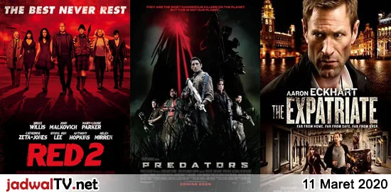 Jadwal Film dan Sepakbola 11 Maret 2020