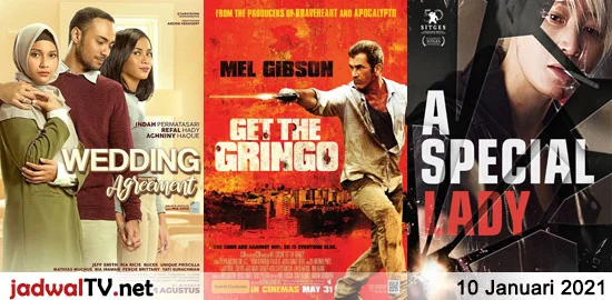 Jadwal Film dan Sepakbola 10 Januari 2021