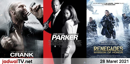 Jadwal Film dan Sepakbola 28 Maret 2021