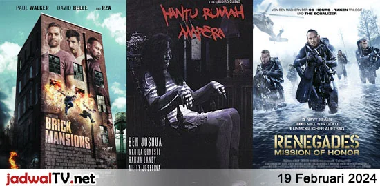 Jadwal Film 19 Februari 2024