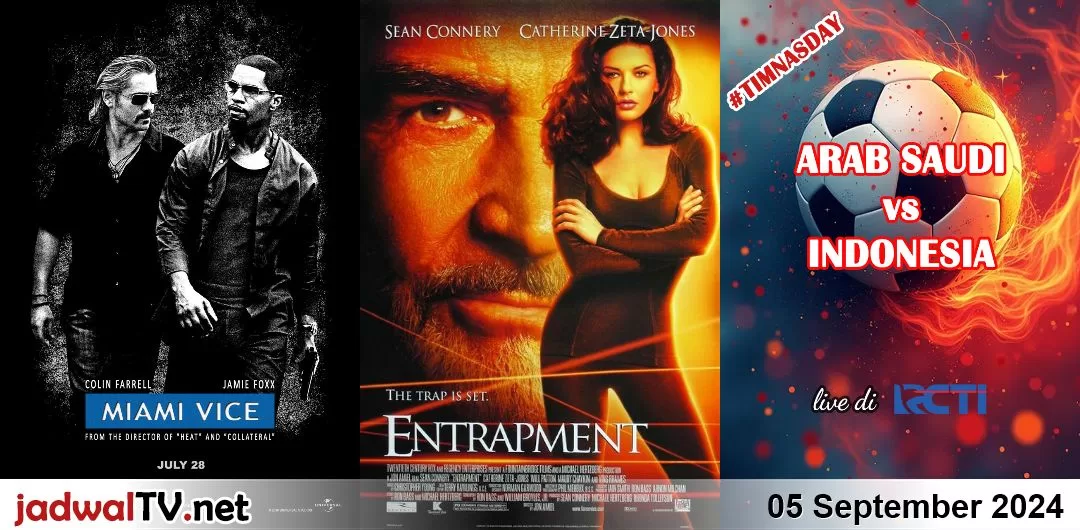 Jadwal Film dan Sepakbola 5 September 2024